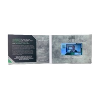 Invitation de mariage numérique Usb chaude 4.3 pouces A5 HD Lcd lecteur Mp4 Brochure de carte vidéo