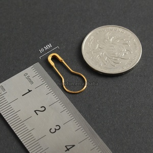 Goupilles de sûreté de couleur Matériau en laiton Goupille de sûreté en fer Forme de poire Goupille de sûreté en <span class=keywords><strong>or</strong></span> - Product Image 5