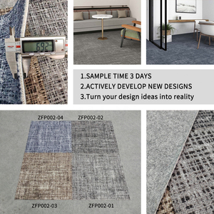 Dalles de moquette carrées modernes ignifuges de qualité commerciale - Antidérapantes, adaptées aux animaux domestiques, en nylon extra épais pour chambre à coucher, couloir - Product Image 4