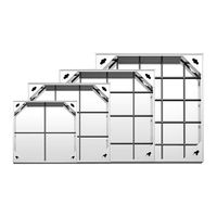 Couvercle de manhole modulaire en acier inoxydable galvanisé, carré, à trois couches, anti-fissuration, pour passerelles et campus scolaires