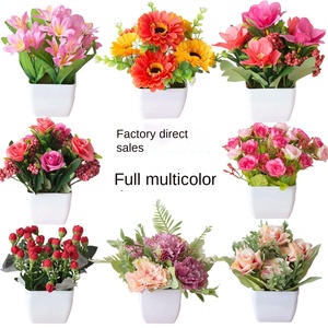 Vente <span class=keywords><strong>en</strong></span> gros petite fleur artificielle <span class=keywords><strong>en</strong></span> plastique mini bonsaï ornement de table à manger floral décoration intérieure de salon - Product Image 2