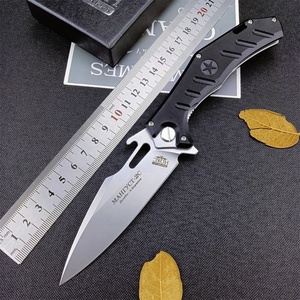 Couteau de poche pliant d'extérieur avec manche G10, acier D2, EDC, camping, chasse, bricolage, OEM - Product Image 2