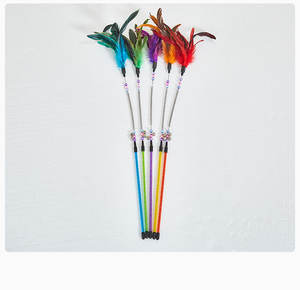 Fabrik Großhandel Fluffy <span class=keywords><strong>Cat</strong></span> Interactive <span class=keywords><strong>Wand</strong></span> Premium Spring <span class=keywords><strong>Stick</strong></span> Verschiedene Farben Pet Toys <span class=keywords><strong>Cat</strong></span> <span class=keywords><strong>Teaser</strong></span> Angelrute - Product Image 5