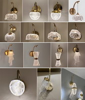 Lampes murales LED décoratives de luxe pour l'intérieur, vente en gros, lampes murales de chevet pour chambre à coucher, lampes de couloir, lampes d'escalier