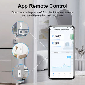 WALE WiFi temperatura humedad <span class=keywords><strong>Sensor</strong></span> interior Smart Life <span class=keywords><strong>Sensor</strong></span> Tuya termostato higrómetro <span class=keywords><strong>Sensor</strong></span> funciona con Alexa Google - Product Image 3