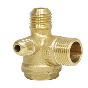 Válvula de Retención para Compresor de Aire, Válvula de Retención de 3 Vías de Latón con Rosca Macho para Conexión de Tubos de Presión de Aire - Product Image 6