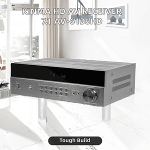 Kinma HD <span class=keywords><strong>AV</strong></span> Receiver 7.1 Âm Thanh Rạp Hát Tại Nhà Hệ Thống Khuếch Đại Thiết Kế Mới <span class=keywords><strong>AV</strong></span>-6136HD Với Vật Liệu Nhôm - Product Image 2