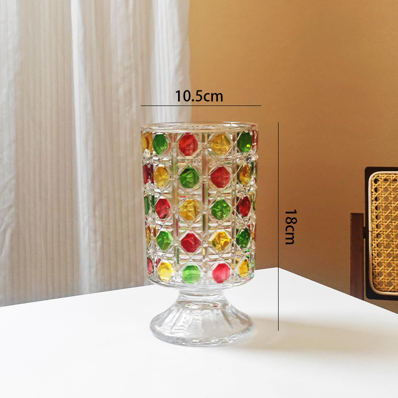 transparent Chopsticks tube-gem color dot-115
