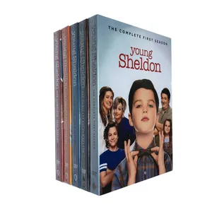 Young Sheldon – ensemble de 1 à 5 boîtes DVD 10 disques, vente en gros en usine, films DVD, séries TV, dessin animé, région 1/région 2, DVD, livraison gratuite