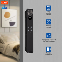 Serrure intelligente biométrique Tuya TTlock M7 Grade C avec reconnaissance faciale, empreintes digitales, RFID, contrôle WiFi via application, cloud, en alliage d'aluminium