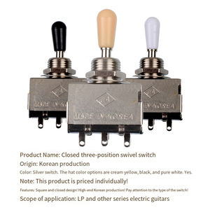 Interruptor de palanca de 3 vías para guitarra estilo caja cerrada, venta al por mayor, para bajo, instrumentos de cuerda, piezas y accesorios, tiendas en línea - Product Image 2