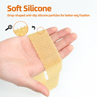 Bande de maintien en silicone pour perruques à dentelle, réglable, transparente, élastique, antidérapante, sans couture, fixation solide, logo personnalisé pour femmes