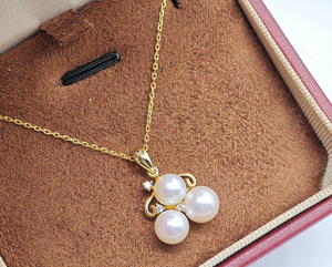 UM Jewelry 925 Collar de plata al por mayor perla natural circón (para unisex/hombres/mujeres) + regalo de boda diario de aniversario - Product Image 5