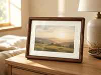 Cadre photo A4 en noyer noir massif de qualité supérieure, fait main, écologique, en bois véritable, pour décoration de bureau ou murale, présentoir de certificats