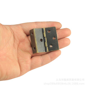 F71 Tri Fold Hinge 41mm Zinc Alloy Antique Style Furniture Hinge Surface Mount 6 Hole Right Angle - Product Image 3