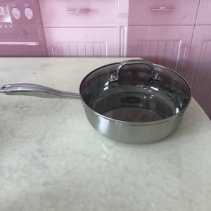 Hiện đại Châu Âu thiết kế 12-mảnh thép không gỉ <span class=keywords><strong>Cookware</strong></span> <span class=keywords><strong>Set</strong></span> với Glass có nắp đậy thân thiện với môi & cảm ứng tương thích - Product Image 3