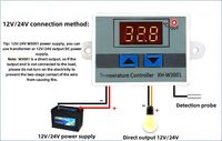 Contrôleur de thermostat industriel 12V JT-W3001 pour refroidisseur STC, tasse intelligente, usage avicole, en plastique, neuf
