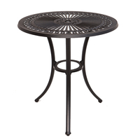 Ensemble de table et de chaises de bistrot d'extérieur en aluminium portable Joyeleisure pour usage hôtelier, balcon et terrasse