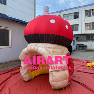 <span class=keywords><strong>Casa</strong></span> Inflable Gigante con Forma de Hongo con Puerta y Ventana para Decoración de Fiestas Temáticas - Product Image 6