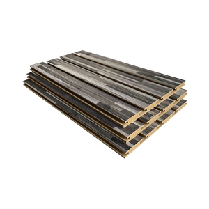 Hiển thị E0/Carb/EPA WPC Panels rãnh <span class=keywords><strong>MDF</strong></span> tường <span class=keywords><strong>Board</strong></span> PVC slatwall Bảng điều chỉnh với giá thấp - Product Image 5