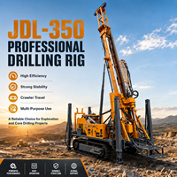 Foreuse rotative Feiyang JDL-350 sur chenilles, moteur diesel, nouvelle, portable, faible coût d'entretien, boîte de vitesses, angle de 90°, 120 kN