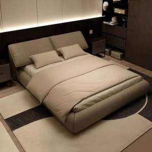 कारखाने सीधे बेच रहा है मास्टर बेडरूम के लिए मास्टर बेडरूम किंग रानी आकार बिस्तर के लिए होटल चमड़े के लिए रानी आकार बिस्तर सेट - Product Image 3