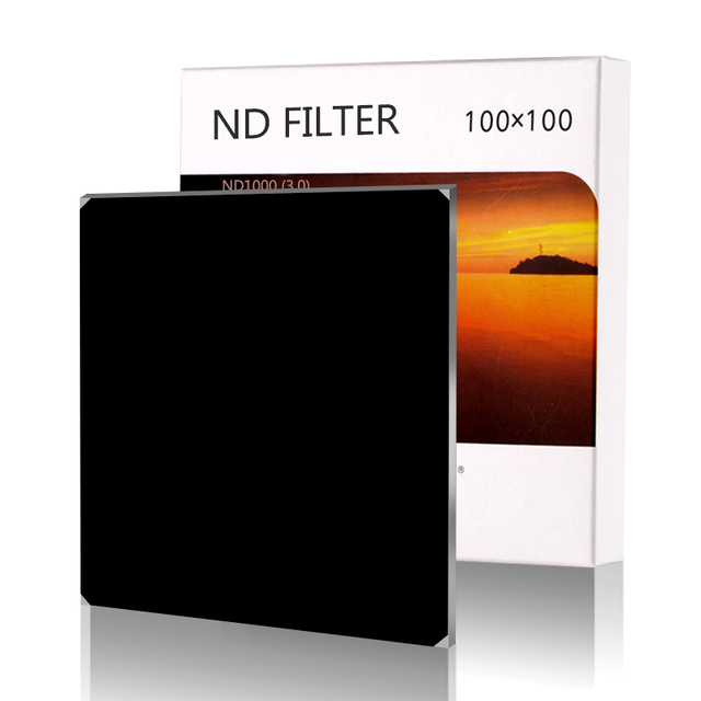 GiAi ND1000 Filter 100x100mm Neutral Density Multi Coated Filter Nd Camera Lens Filter for Dslr Camera