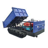 Transporteur sur chenilles de 3 tonnes, adapté aux vergers de montagne/fermes/petits chantiers de construction