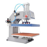 Presse à chaud pneumatique automatique T-shirt machine de transfert de chaleur vêtements numérique 38*38 plat repassage presse à chaud machine