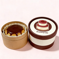 Boîtes cylindriques en carton de qualité alimentaire pour pâtisseries, emballages pour gâteaux, cupcakes, truffes, bonbons, biscuits