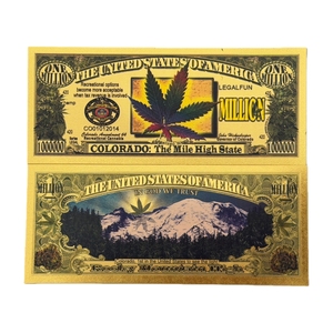 2026 Nice America sun hemp bankbiljetten in 24K verguld goud voor verzameling - Product Image 3