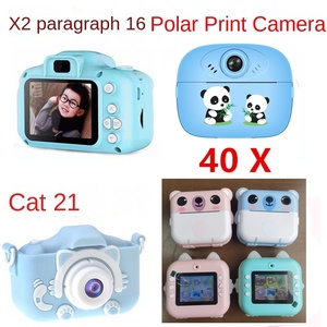 X2 trẻ em máy ảnh HD 1080P Mini SLR với CMOS cảm biến MicroSD 32GB được xây dựng trong bộ nhớ MP3 120 góc rộng 2.4 "màn hình-quà Tặng đồ chơi - Product Image 2