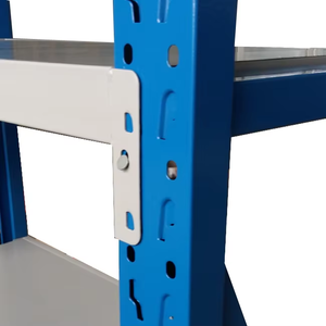 Étagères en acier double face robustes à 6 couches RUT Support vertical roulé pour une utilisation en <span class=keywords><strong>magasin</strong></span> Étagère en bois double face à double baie - Product Image 3