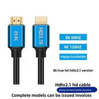 Câble audio haute définition 8K 60Hz pour téléviseur, ordinateur, moniteur, gaine en PVC, en stock