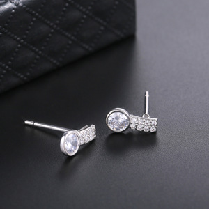 Orecchini Scintillanti a Doppia Fila per Donne, Gioielli Eleganti e alla Moda - Product Image 2