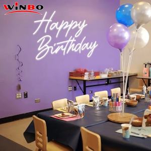 ป้ายไฟนีออน LED แบบออกแบบได้ตามต้องการสำหรับงานปาร์ตี้วันเกิดป้ายไฟนีออนติดผนังตกแต่งบ้านดีไซน์แบบกำหนดเองได้ฟรี - Product Image 4