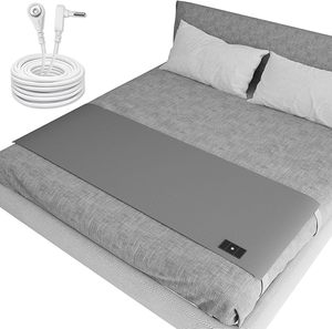 Drap plat <span class=keywords><strong>de</strong></span> mise à la <span class=keywords><strong>terre</strong></span> ESD EARTHING 5% fibre d'argent 95% drap <span class=keywords><strong>de</strong></span> lit <span class=keywords><strong>de</strong></span> mise à la <span class=keywords><strong>terre</strong></span> en fibre <span class=keywords><strong>de</strong></span> coton pour un meilleur sommeil Protection EMF - Product Image 1
