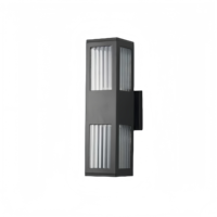 Applique murale extérieure en alliage d'aluminium anti-UV avec douille GU10/E27, diffuseur en polycarbonate, étanche, longue durée de vie