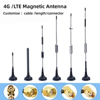 Antena WiFi de doble banda 2.4G 5G 5.8G, antena magnética GSM 4G LTE inalámbrica MIMO de alta ganancia 3 5 7 8 10 12dBi con base magnética