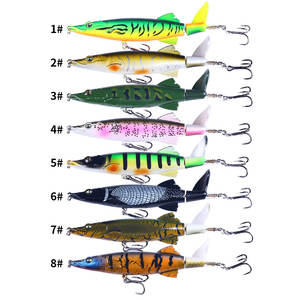 Vente en gros PE035 13cm 16g appâts artificiels en plastique dur ABS style crocodile crayon flottant leurres <span class=keywords><strong>de</strong></span> pêche - Product Image 2