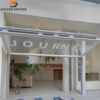 Fenêtre en aluminium pliante sans cadre GS avec mécanisme de levage lisse