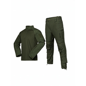 Ensemble uniforme tactique d'entraînement extérieur DF ACU camouflage kaki pour hommes, printemps-automne, résistant à l'usure, respirant, mélange de coton, chaud - Product Image 2
