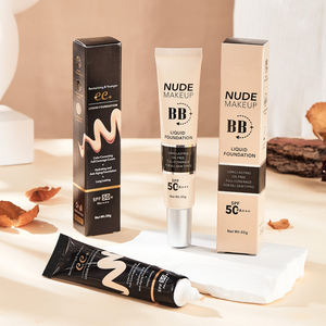 Vente en Gros Maquillage Nude de de Marque Propre Fond de Teint <span class=keywords><strong>CC</strong></span> Crème Minérale SPF 50 Couverture Complète Mat Minimisant les Pores Liquide Mélange de Couleur BB Crème - Product Image 4