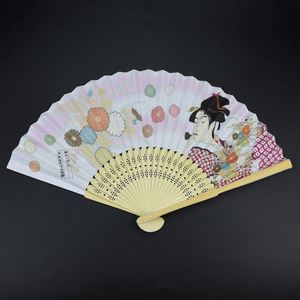High Quality Bamboo Silk Paper Hand Fans Event Crafted Quality Hand Fans - Product Image 4
