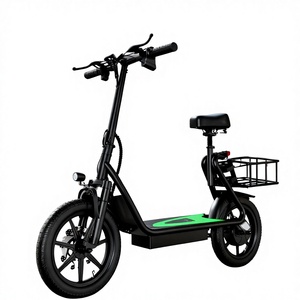 Vélo électrique pliable de 14 pouces, 500 W, suspension arrière en aluminium, autonomie de 40 km, batterie au lithium numérique électronique, trajets urbains, campus, adultes - Product Image 1