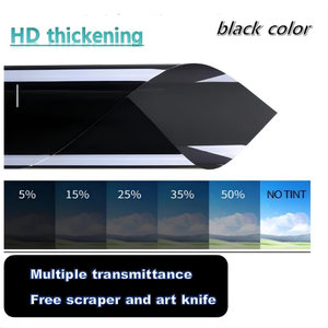 <span class=keywords><strong>Film</strong></span> teinté pour vitres de voiture 1 plis teinté, rouleau de 50 cm x 30 m pour anti-éblouissement, blocage des UV, réduction de la chaleur, confidentialité, facile à installer pour voiture/maison - Product Image 2