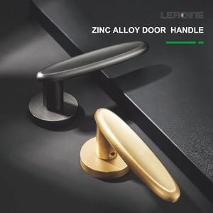 <span class=keywords><strong>Maniglia</strong></span> per Serratura Ovale in Lega di Zinco Multicolore, Stile Moderno Minimalista, per Porte Interne in Legno, Set <span class=keywords><strong>Maniglia</strong></span> con Serratura per Camera da Letto - Product Image 6
