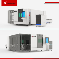 Machine de découpe laser à fibre CNC haute puissance entièrement fermée pour tôles et tubes métalliques 1530 4020 Prix usine