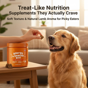 Friandises molles anti-allergiques pour chiens, soulagement des démangeaisons, soutien aux allergies cutanées, <span class=keywords><strong>peau</strong></span> et pelage sains, compléments alimentaires pour la santé immunitaire - Product Image 6
