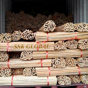 Manche de balai en bois d'eucalyptus naturel Asiawood Vietnam 2-en-1 léger et portable avec balai en PVC à poils festonnés pour la maison - Product Image 5